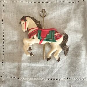 Vintage Carousel Horse Ornament